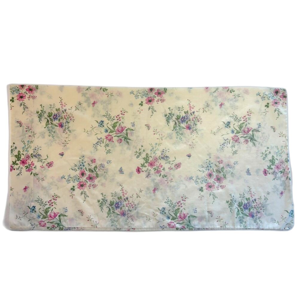 Vintage King Size Shabby Chic Floral Pillowcase • Wildflower Bouquet Cottagecore
